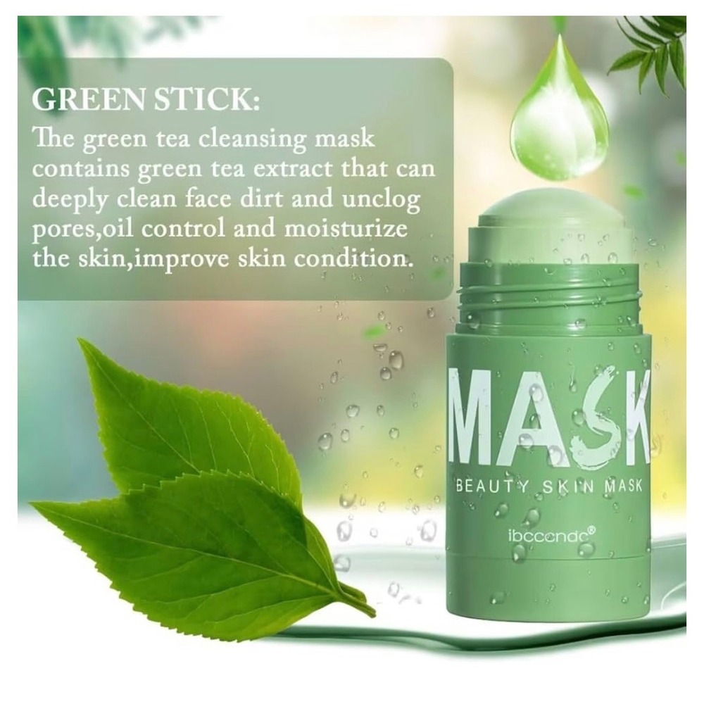 NEW Green Tea Deep Cleanse Mask for Face Blackhead Remover‎ Face Mask - Picture 6 of 10